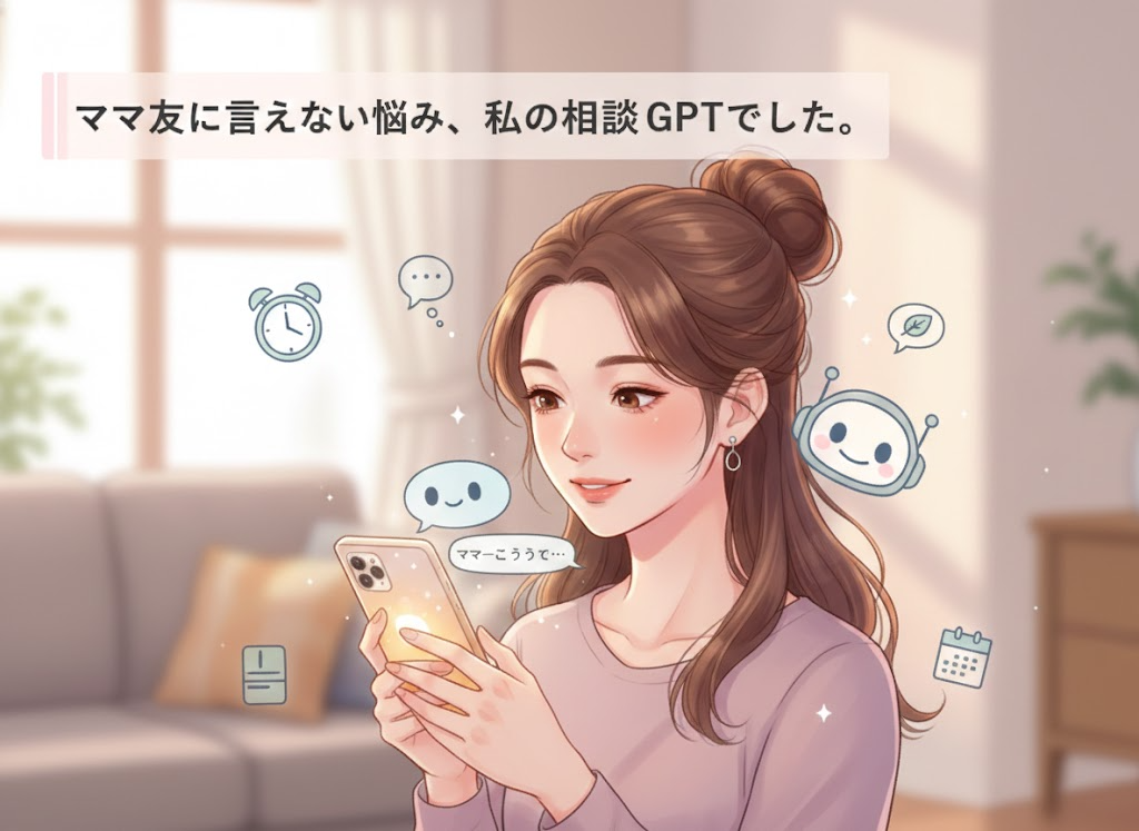 【主婦のリアル】夜のリビングでAIに話しかけてる私の話｜ChatGPT活用体験