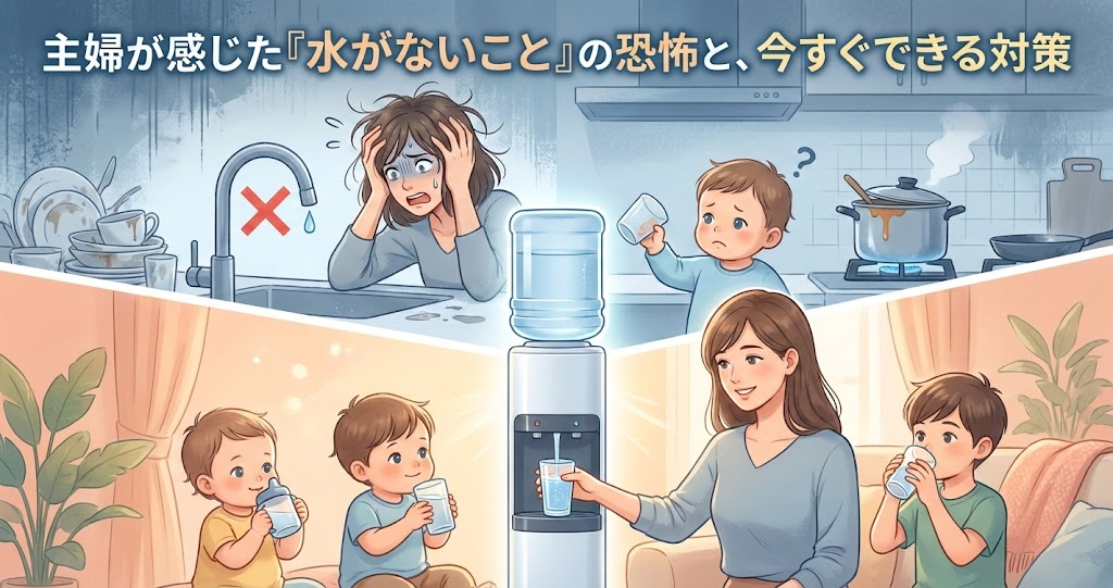 「給湯器の水漏れから学んだ、水の大切さ」｜主婦が感じた『水がないこと』の恐怖と、今すぐできる対策
