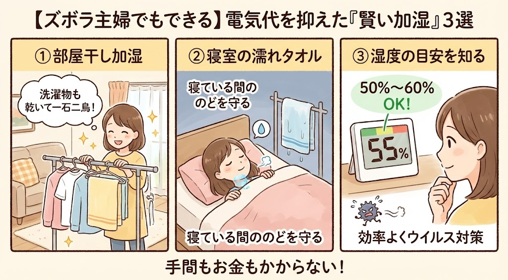 室内の乾燥対策イメージ