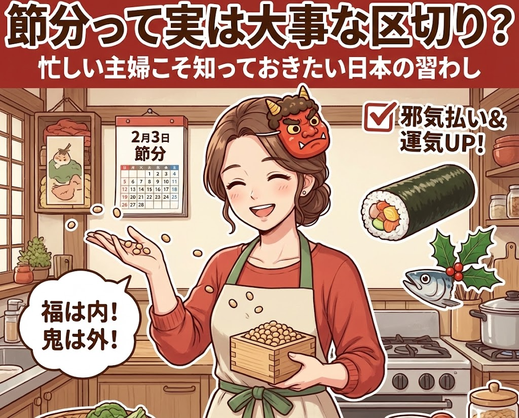 節分って実は大事な区切り？忙しい主婦こそ知っておきたい日本の習わし