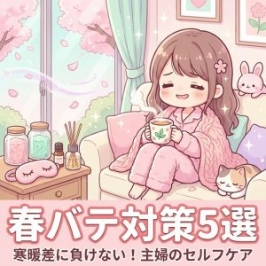 【春バテ対策5選】寒暖差に負けない!主婦のためのセルフケア完全ガイド