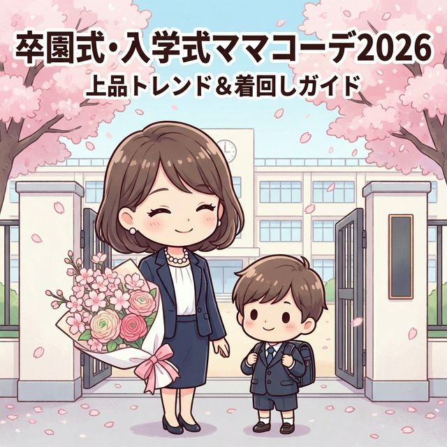 【卒園式・入学式ママコーデ2026】失敗しない服装選び｜上品トレンド＆着回しガイド