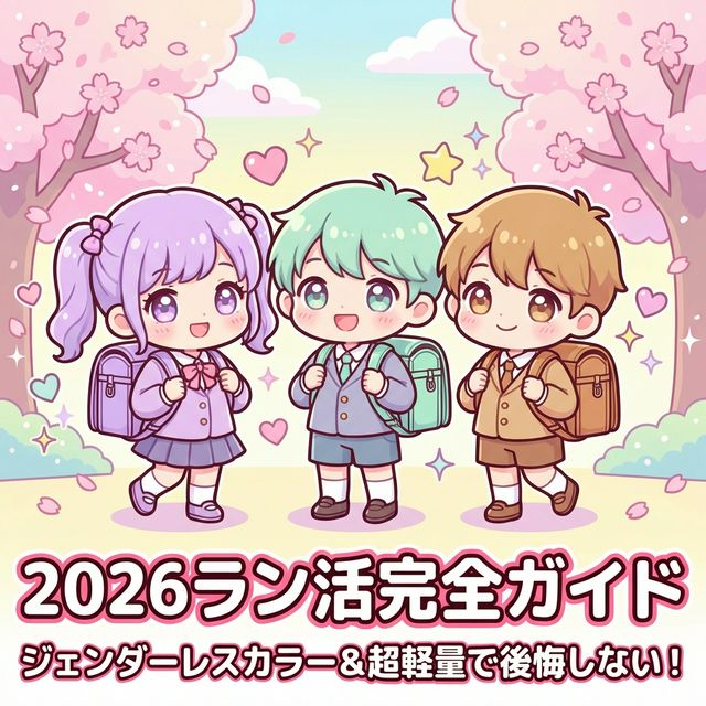 【2026ラン活】後悔しないランドセルの選び方｜ジェンダーレスカラー＆超軽量モデル徹底比較
