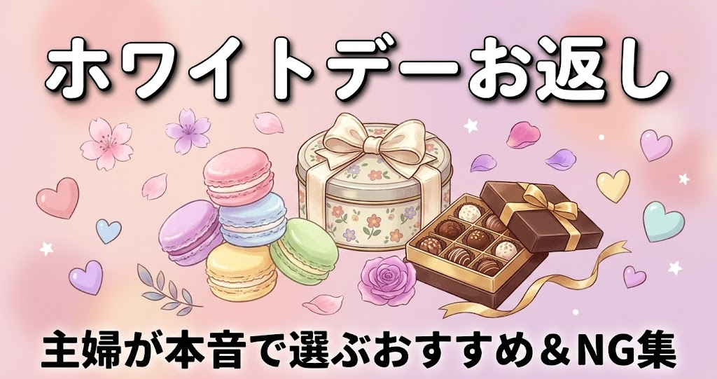【2026】ホワイトデーお返し｜主婦が本音で選ぶおすすめ＆NG集